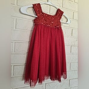 Sugar Plum red sequin sleeveless babydoll party/holiday/Christmas dress